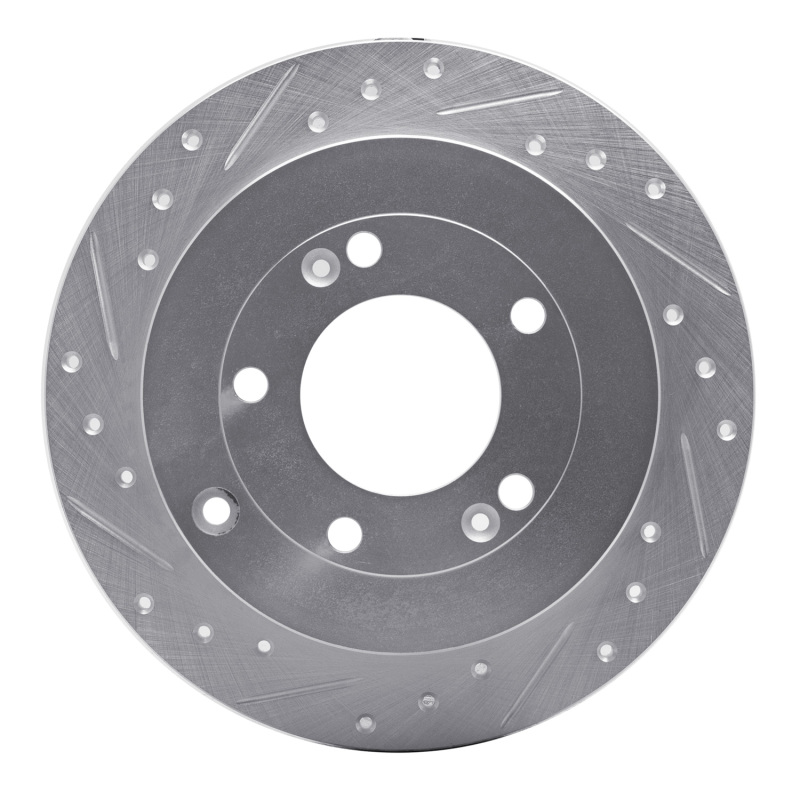Hyundai Azera Brake Rotor (1) - Rear Left - DFC - Drilled & Slotted - Silver - `06-`09