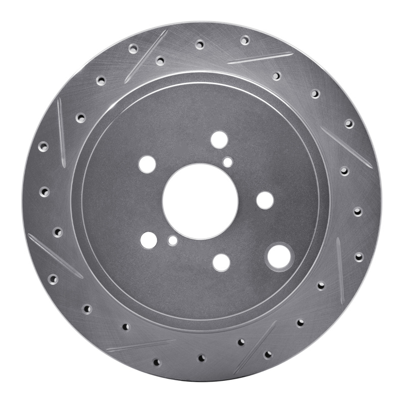 Scion FR-S Brake Rotor (1) - Rear Left - DFC - Drilled & Slotted - Silver - `10-`25 Scion FR-S Brake Rotor (1) - Rear Left - DFC - Drilled & Slotted - Silver - `10-`25