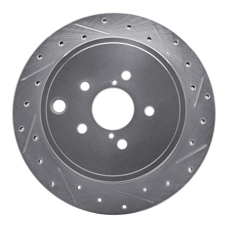 Scion FR-S Brake Rotor (1) - Rear Right - DFC - Drilled & Slotted - Silver - `10-`25 Scion FR-S Brake Rotor (1) - Rear Right - DFC - Drilled & Slotted - Silver - `10-`25