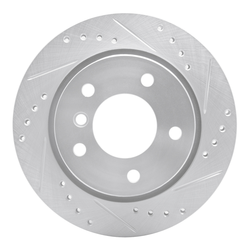 BMW 328i Brake Rotor (1) - Rear Right - DFC - Drilled & Slotted - Silver - `96-`05 BMW 328i Brake Rotor (1) - Rear Right - DFC - Drilled & Slotted - Silver - `96-`05