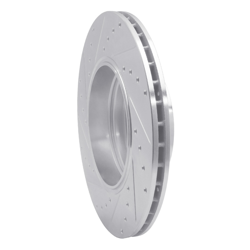 BMW 750Li Brake Rotor (1) - Rear Right - DFC - Drilled & Slotted - Silver - `05-`08