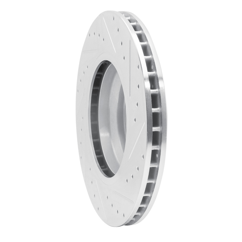 BMW 335xi Brake Rotor (1) - Front Left - DFC - Drilled & Slotted - Silver - `07-`15