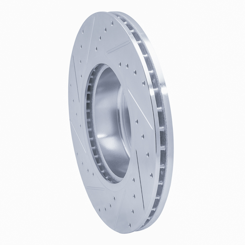 BMW 135I Brake Rotor (1) - Front Right - DFC - Drilled & Slotted - Silver - `06-`13