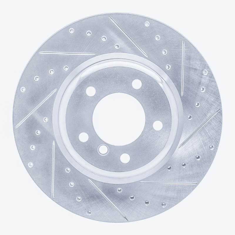 BMW 135I Brake Rotor (1) - Front Right - DFC - Drilled & Slotted - Silver - `06-`13 BMW 135I Brake Rotor (1) - Front Right - DFC - Drilled & Slotted - Silver - `06-`13