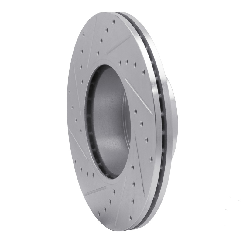 BMW X1 Brake Rotor (1) - Front Right - DFC - Drilled & Slotted - Silver - `07-`21