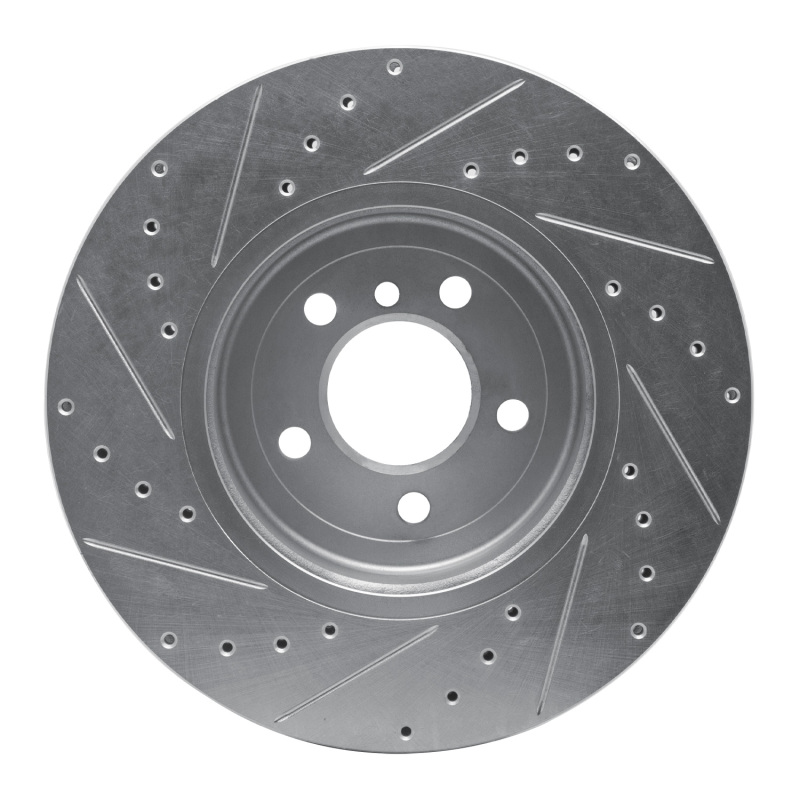 BMW 640I Brake Rotor (1) - Front Right - DFC - Drilled & Slotted - Silver - `11-`19