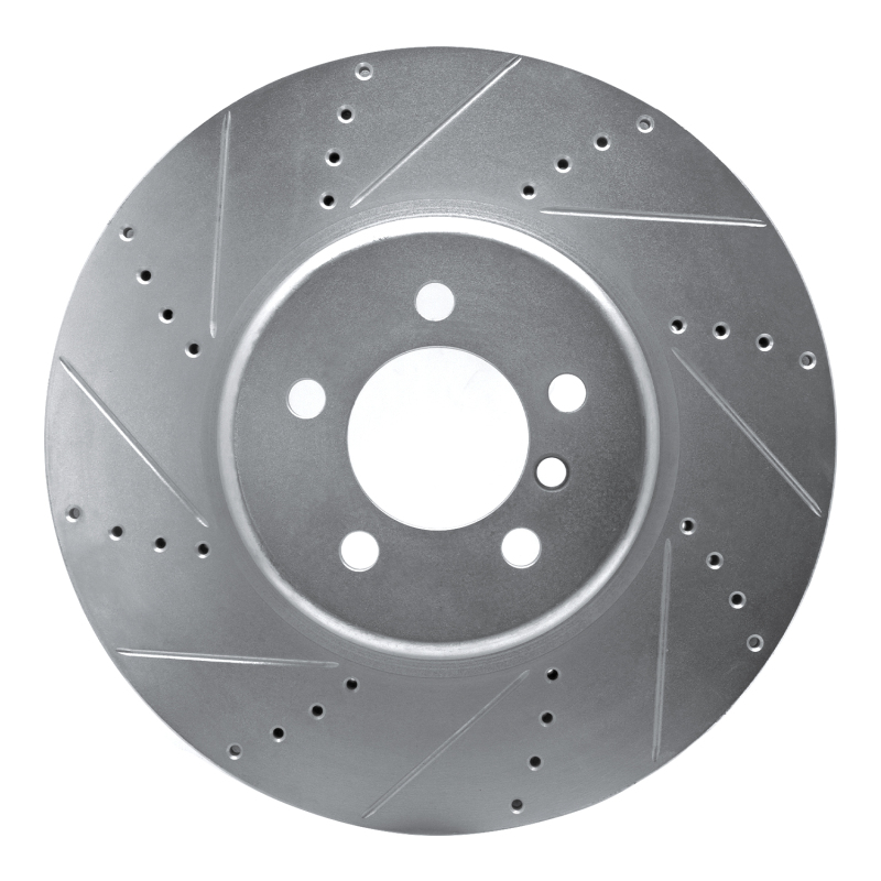 BMW 440i Brake Rotor (1) - Front Left - DFC - Drilled & Slotted - Silver - `13-`20