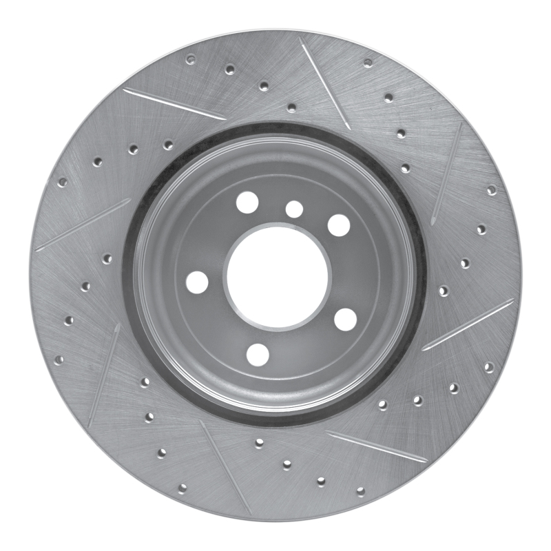 BMW 435i xDrive Gran Coupe Brake Rotor (1) - Rear Left - DFC - Drilled & Slotted - Silver - `13-`21