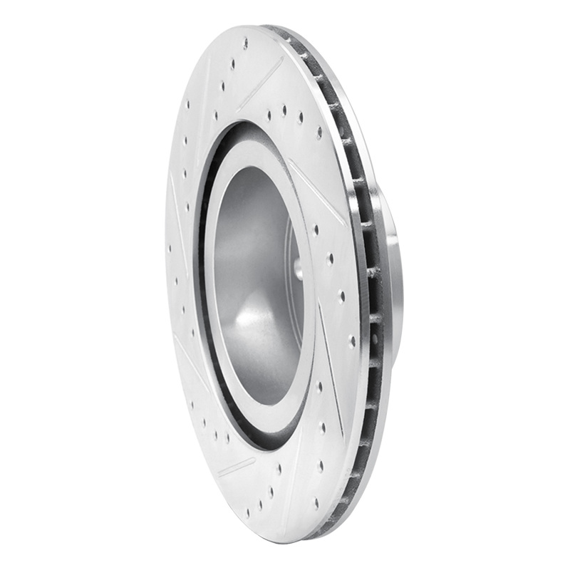 BMW X4 Brake Rotor (1) - Rear Right - DFC - Drilled & Slotted - Silver - `11-`18