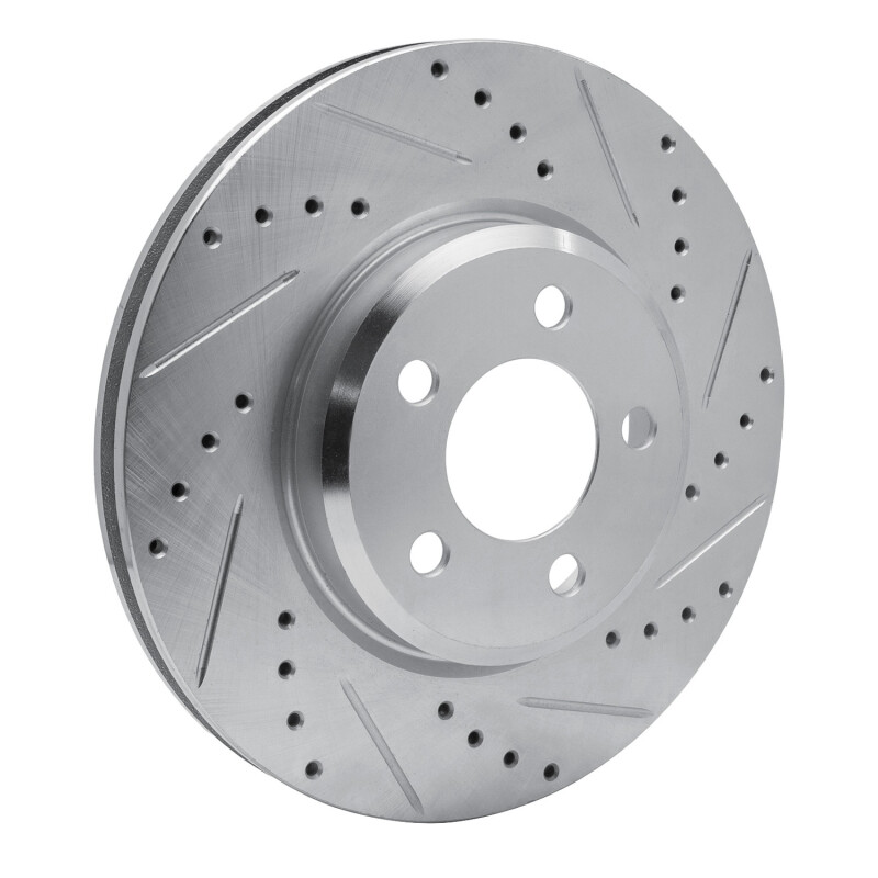 Chrysler 300 Brake Rotor (1) - Front Right - DFC - Drilled & Slotted - Silver - `05-`23