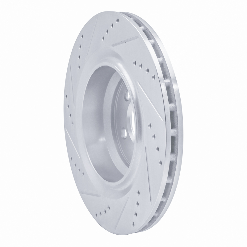 Chrysler 300 Brake Rotor (1) - Rear Right - DFC - Drilled & Slotted - Silver - `05-`23