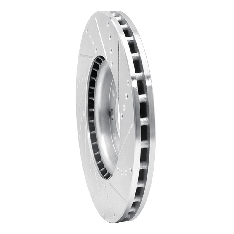 Chrysler 200 Brake Rotor (1) - Front Left - DFC - Drilled & Slotted - Silver - `13-`23