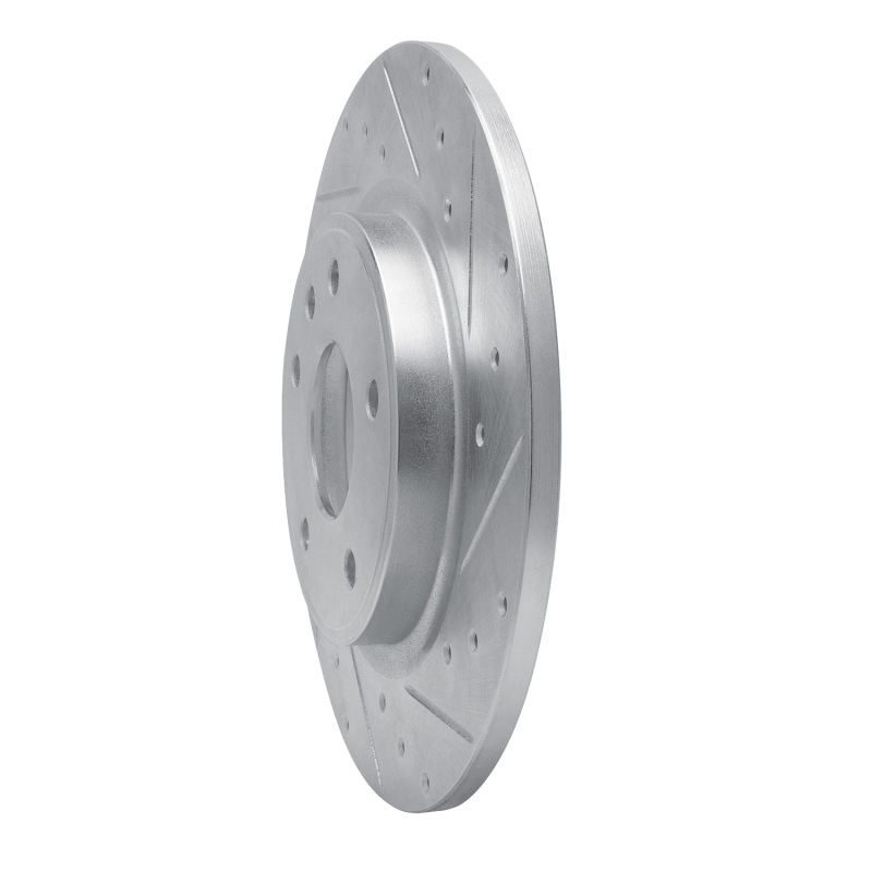 Chrysler Grand Caravan Brake Rotor (1) - Rear Right - DFC - Drilled & Slotted - Silver - `17-`25