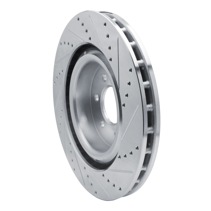 Dodge Viper Brake Rotor (1) - Front Left - DFC - Drilled & Slotted - Silver - `03-`17