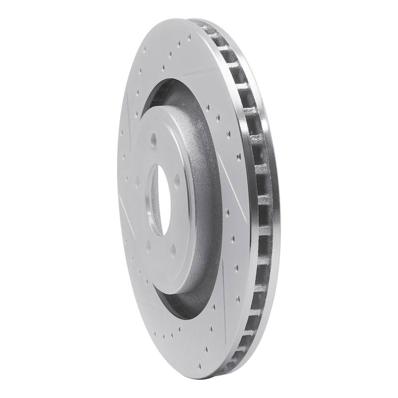 Chrysler 200 Brake Rotor (1) - Front Left - DFC - Drilled & Slotted - Silver - `08-`14
