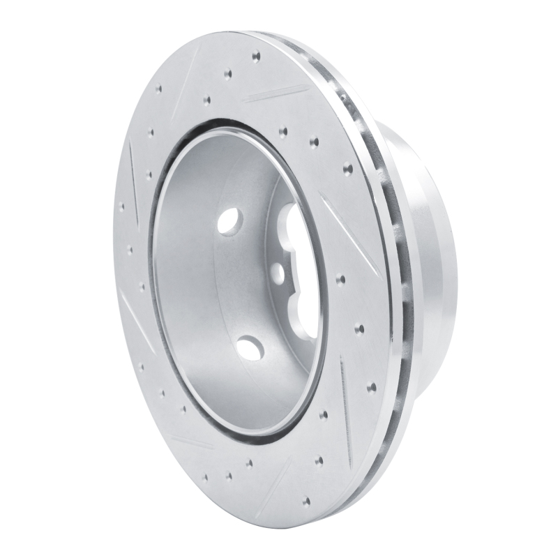 Dodge Sprinter 3500 Brake Rotor (1) - Rear Right - DFC - Drilled & Slotted - Silver - `02-`06