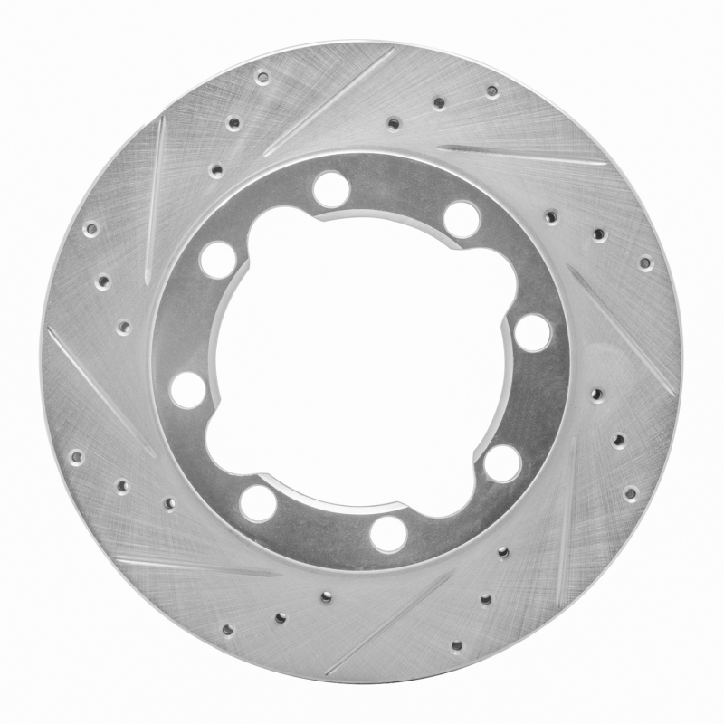 Chevrolet K1500 Suburban Brake Rotor (1) - Front Left - DFC - Drilled & Slotted - Silver - `88-`00 Chevrolet K1500 Suburban Brake Rotor (1) - Front Left - DFC - Drilled & Slotted - Silver - `88-`00