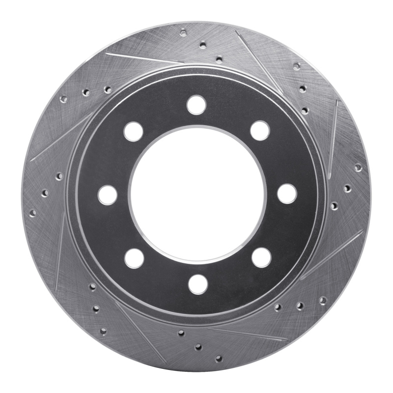 Dodge Ram 4000 Brake Rotor (1) - Rear Right - DFC - Drilled & Slotted - Silver - `03-`08