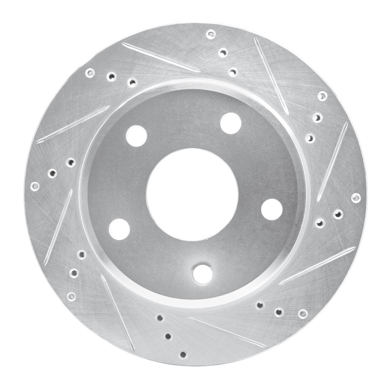 Dodge Dakota Brake Rotor (1) - Front Right - DFC - Drilled & Slotted - Silver - `05-`11