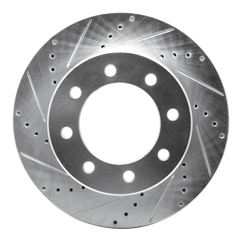 Dodge Ram 2500 Brake Rotor (1) - Front Left - DFC - Drilled & Slotted - Silver - `09-`25