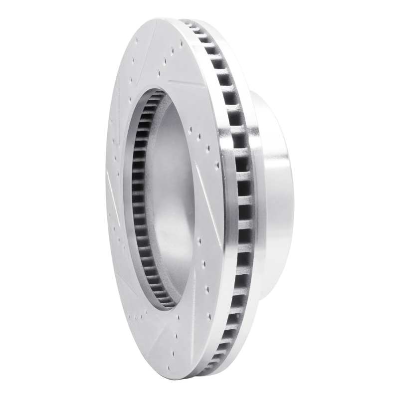 Dodge Ram 3500 Brake Rotor (1) - Front Right - DFC - Drilled & Slotted - Silver - `09-`25