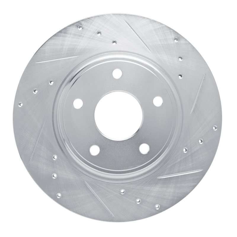 Chrysler Town & Country Brake Rotor (1) - DFC - Drilled & Slotted - Silver - `12-`20