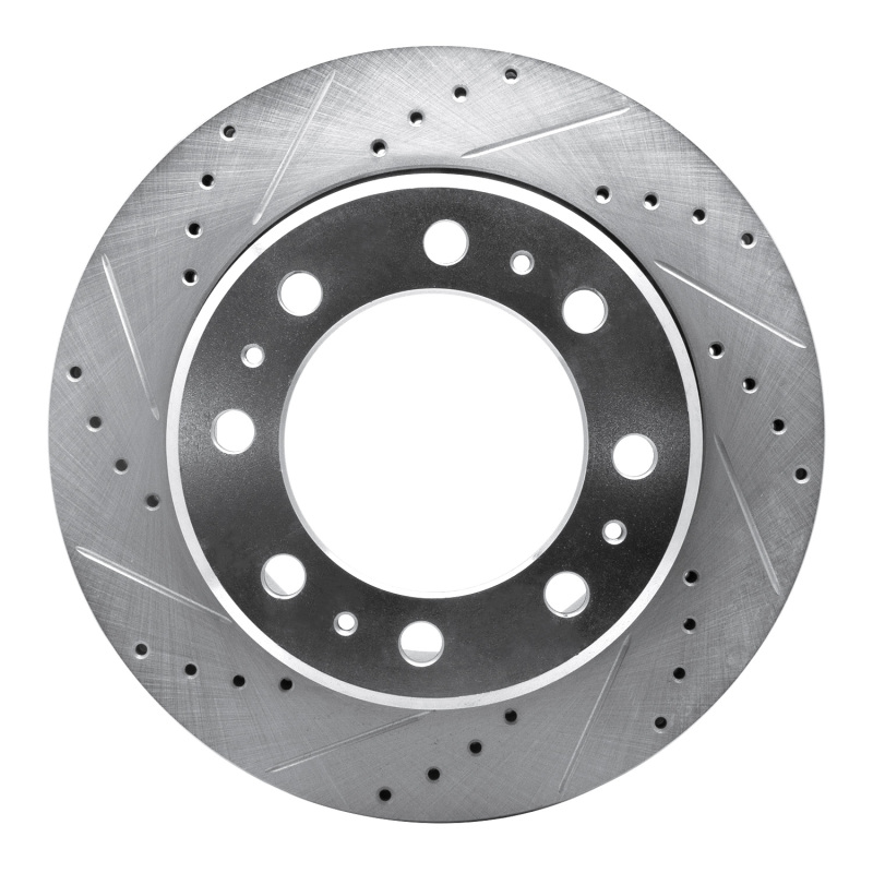 Dodge Ram 2500 Brake Rotor (1) - Rear Left - DFC - Drilled & Slotted - Silver - `09-`15