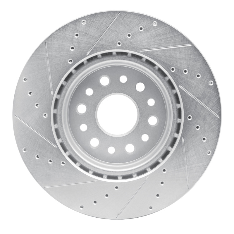 Ram 1500 Brake Rotor (1) - Front Right - DFC - Drilled & Slotted - Silver - `19-`25