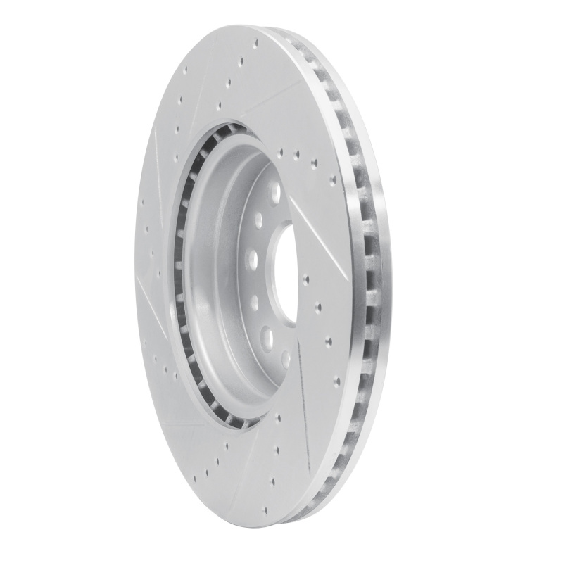 Ram 1500 Brake Rotor (1) - Front Right - DFC - Drilled & Slotted - Silver - `19-`25