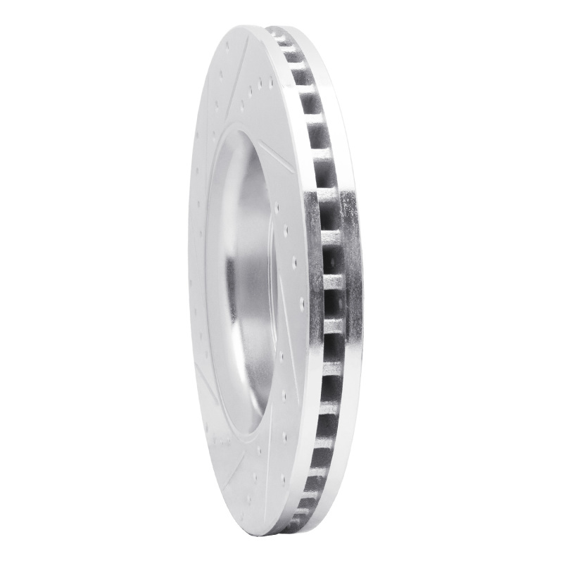 Dodge Durango Brake Rotor (1) - Front Right - DFC - Drilled & Slotted - Silver - `11-`22
