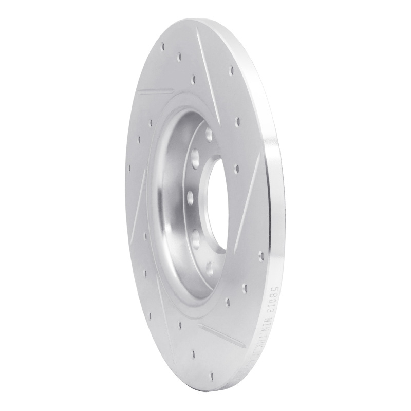 Chrysler 200 Brake Rotor (1) - Rear Left - DFC - Drilled & Slotted - Silver - `14-`22