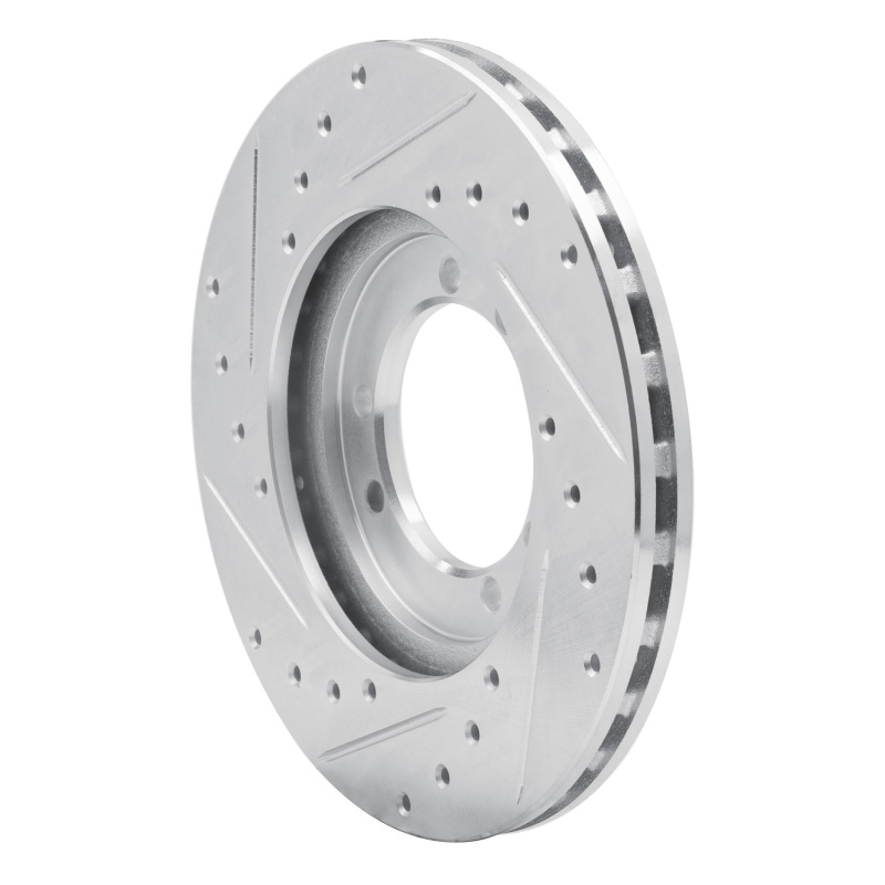 Hummer H1 Brake Rotor (1) - Rear Right/Front Right - DFC - Drilled & Slotted - Silver - `92-`04