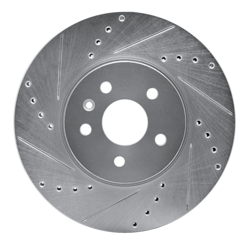 Buick Encore Brake Rotor (1) - Front Left - DFC - Drilled & Slotted - Silver - `13-`22