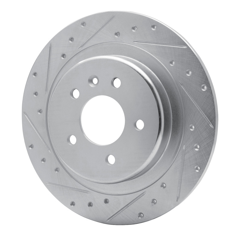 Buick Envision Brake Rotor (1) - Rear Left - DFC - Drilled & Slotted - Silver - `16-`18