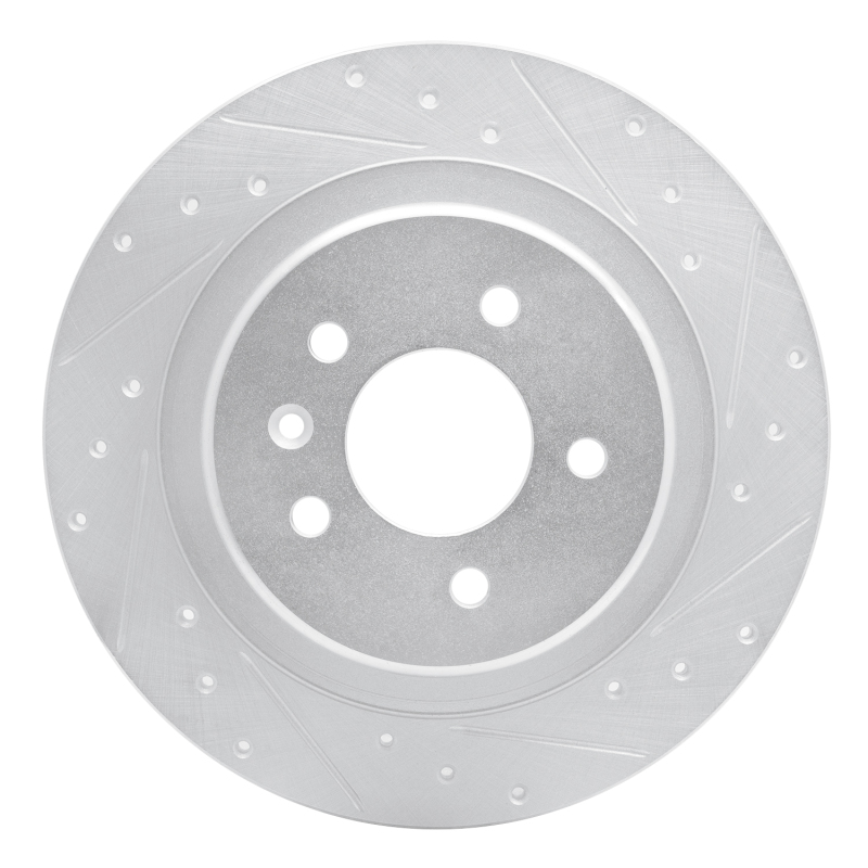 Buick Envision Brake Rotor (1) - Rear Right - DFC - Drilled & Slotted - Silver - `16-`18