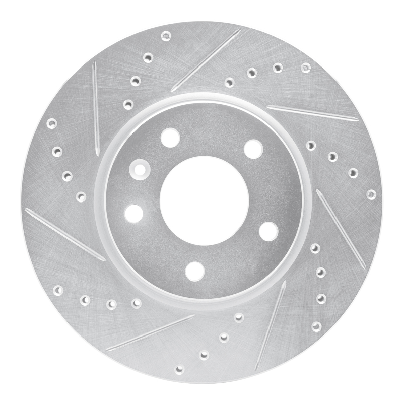 Buick Envista Brake Rotor (1) - Front Left - DFC - Drilled & Slotted - Silver - `11-`25