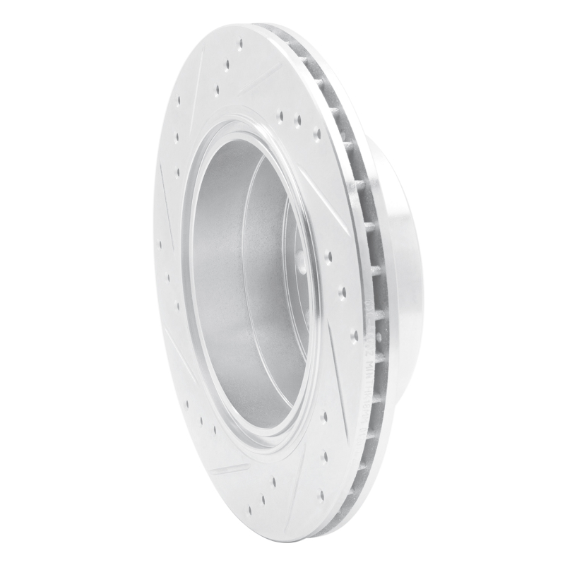 Cadillac Catera Brake Rotor (1) - Rear Right - DFC - Drilled & Slotted - Silver - 2001