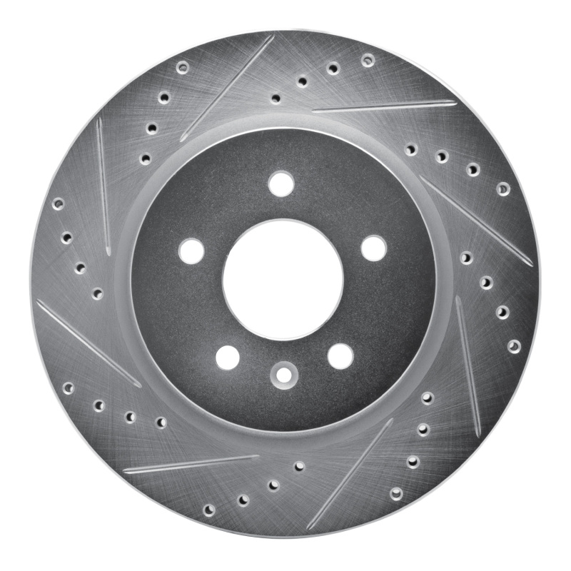 Buick Regal Sportback Brake Rotor (1) - Rear Left - DFC - Drilled & Slotted - Silver - `16-`20