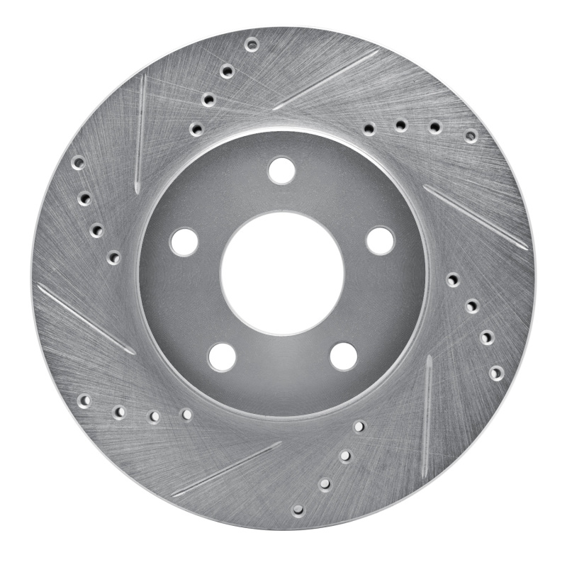 Chevrolet HHR Brake Rotor (1) - Front Left - DFC - Drilled & Slotted - Silver - `06-`11