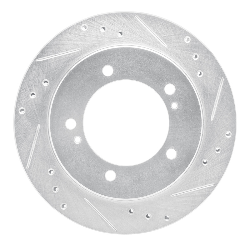 Chevrolet Tracker Brake Rotor (1) - Front Right - DFC - Drilled & Slotted - Silver - `99-`04