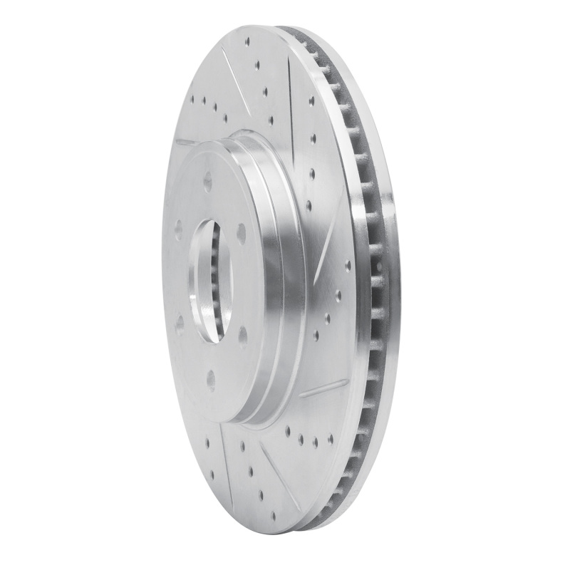 Chevrolet Trailblazer Brake Rotor (1) - Front Right - DFC - Drilled & Slotted - Silver - `06-`09
