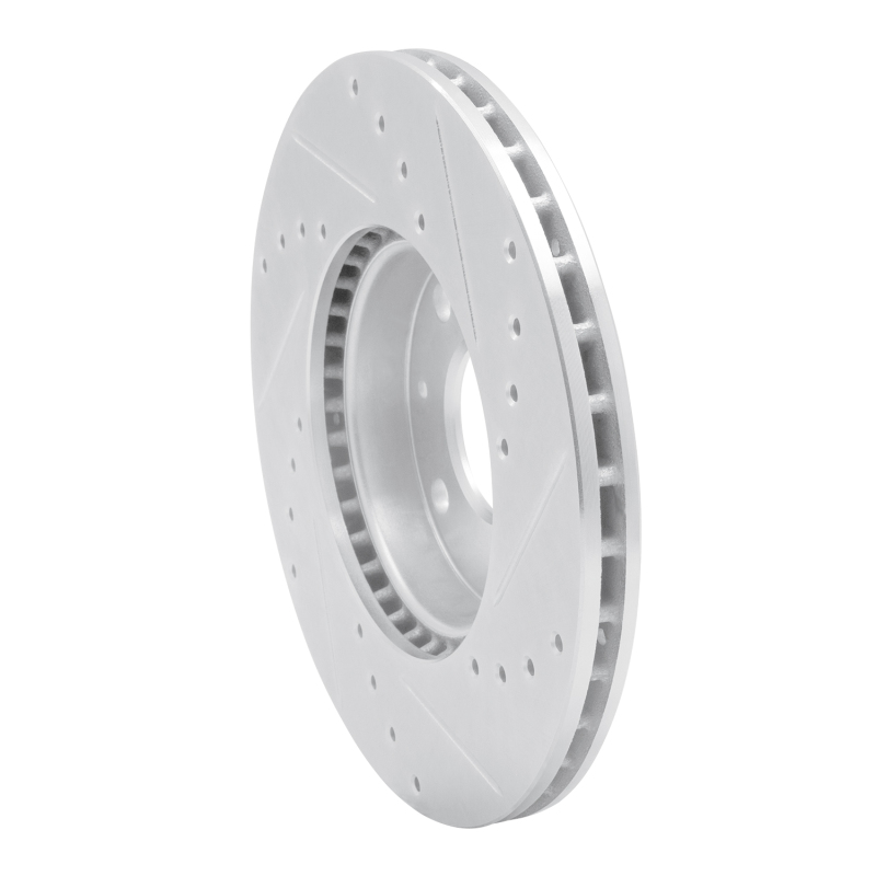 Chevrolet Spark Brake Rotor (1) - Front Left - DFC - Drilled & Slotted - Silver - `16-`22