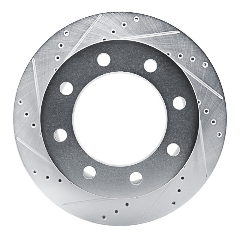 Chevrolet Express 3500 Brake Rotor (1) - Rear Left - DFC - Drilled & Slotted - Silver - `21-`25