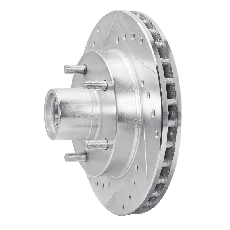 Chevrolet S10 Blazer Brake Rotor (1) - Front Left - DFC - Drilled & Slotted - Silver - `91-`03