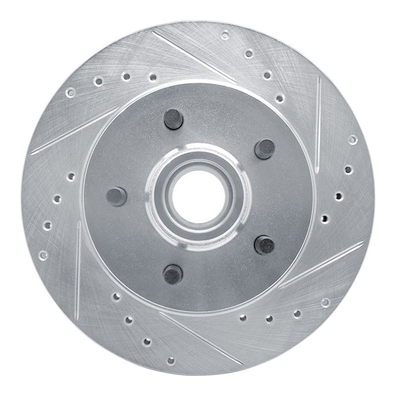 Chevrolet C1500 Suburban Brake Rotor (1) - Front Right - DFC - Drilled & Slotted - Silver - `92-`02 Chevrolet C1500 Suburban Brake Rotor (1) - Front Right - DFC - Drilled & Slotted - Silver - `92-`02