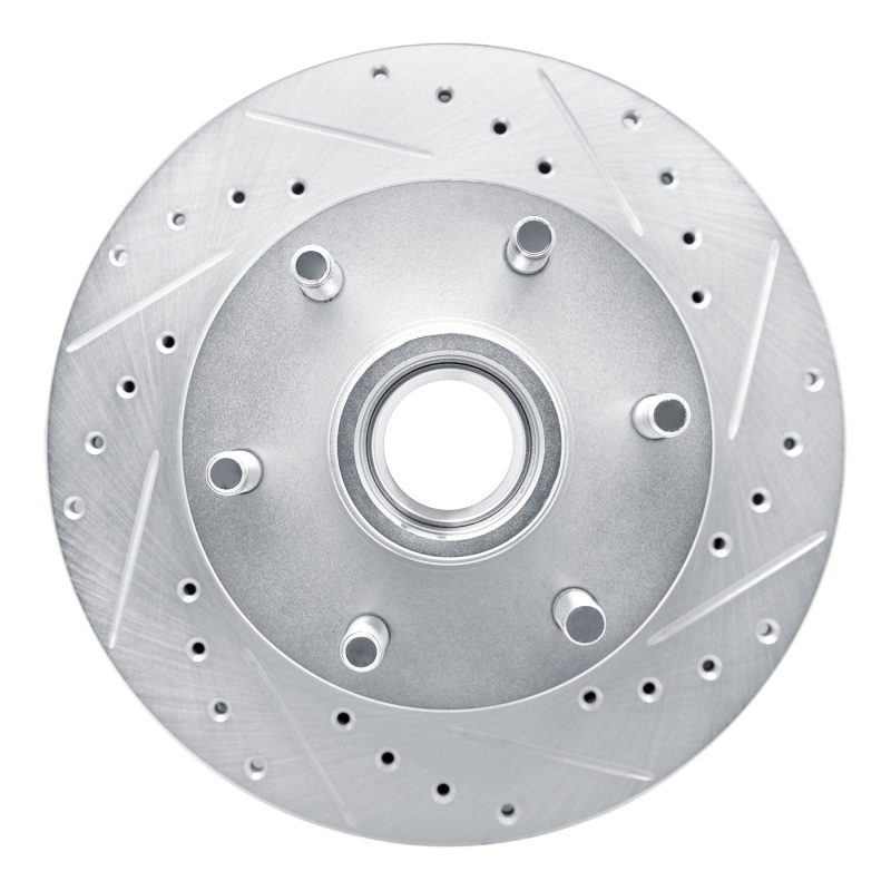 Chevrolet Express 2500 Brake Rotor (1) - Front Right - DFC - Drilled & Slotted - Silver - `94-`02