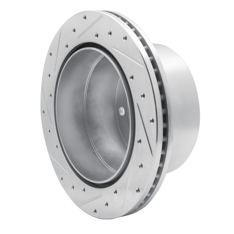 Chevrolet Silverado 3500 Brake Rotor (1) - Rear Right - DFC - Drilled & Slotted - Silver - `01-`10