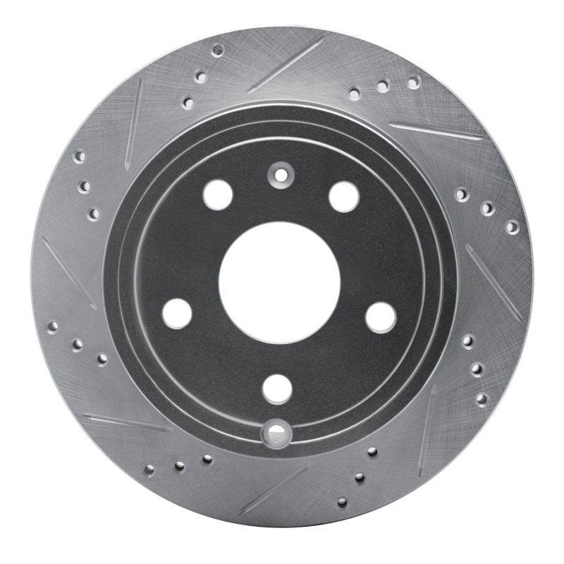 Chevrolet Express 4500 Brake Rotor (1) - Rear Left - DFC - Drilled & Slotted - Silver - `09-`20