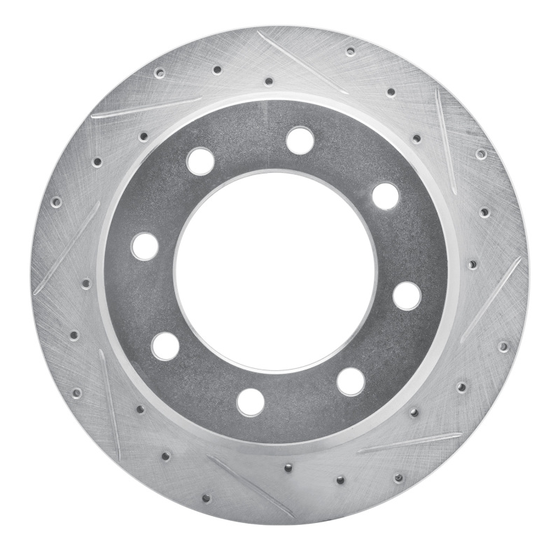 Chevrolet Express 3500 Brake Rotor (1) - Rear Right - DFC - Drilled & Slotted - Silver - `09-`20