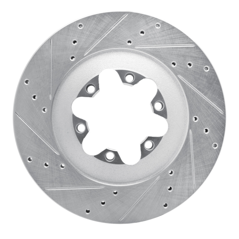 Chevrolet Colorado Brake Rotor (1) - Front Left - DFC - Drilled & Slotted - Silver - `09-`12